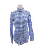 ポロ ラルフローレン POLO RALPH LAUREN ギンガムチェックシャツ ボタンダウン 長袖 2 ブルー /FF IBO100