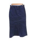 ラルフローレン RALPH LAUREN タイトスカート コットン ロング 150 紺 ネイビー /FF IBO100