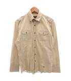 バーバリーブラックレーベル BURBERRY BLACK LABEL ノバチェック シャツ ボタンダウン 長袖 2 ベージュ /FF IBO100