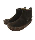 クラークス clarks サイドゴアブーツ クレープソール ショート スエード 9 茶 /FF IBO100