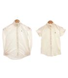 ラルフローレン RALPH LAUREN まとめ売り 2点セット ボタンダウンシャツ 半袖シャツ 130 150 白 ホワイト 長袖 /SX