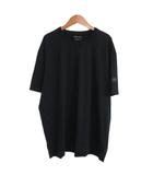 美品 Gladstone Relaxed T-Shirt Tシャツ カットソー 半袖 ワッペン 無地 MM 黒 ブラック ■MNK10