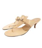 グッチ GUCCI ホースビット サンダル ピンヒール 37 ベージュ /FF IBO102