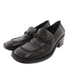 グッチ GUCCI ホースビット ローファー チャンキーヒール 36.5 黒 ブラック /FF IBO102