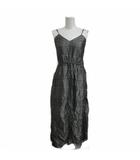 エムエムシックス メゾンマルジェラ MM6 Maison Margiela タグ付 21SS ジャージー キャミソールワンピース 千鳥格子 38 黒 ブラック 白 ホワイト