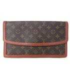 ルイヴィトン LOUIS VUITTON ヴィンテージ クラッチバッグ セカンドバッグ モノグラム ポシェットダムGM フランス製 M51810 茶 ブラウン