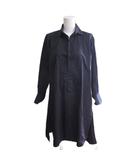 メゾンマルジェラ 1 Maison Margiela 1 21AW シャツドレス ワンピース ロング丈 38 約M 紺 ネイビー S51CU0269 ■MNK11