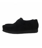 クラークス clarks ワラビーローファー スエード 26.5cm 箱付き ゴムソール ローカット 黒 ブラック
