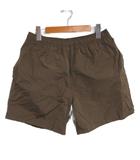プラダ PRADA 2025AW Technical fabric swim trunks UB378 タグ付きスイムショーツ 水着 パンツ L ドローストリング ベルトループ 茶 ブラウン