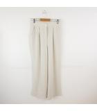  DAZY ワイドストレートパンツ ロング ライトベージュ S *T821