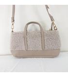  ペシンシャ PECHINCHAR ミニショルダーバッグ 2WAY 異素材 ベージュ *A549