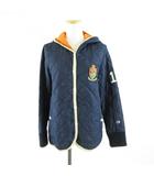 チャンピオン CHAMPION キルティングフーディジャケット 長袖 紺 M *A919