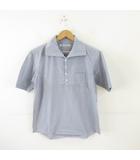 エクストラ エディション extra edition チェックシャツ カットソー 半袖 青 白 M *A918