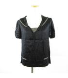 マークジェイコブス MARC JACOBS カットソー 半袖 レース シルク 黒 4 *T284