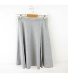 スカート フレア ひざ丈 グレー 2 *T529