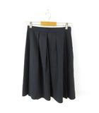 スカート ひざ丈 フレア濃紺 2 *T531