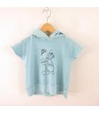サマンサモスモス SM2 Lagom Disney パーカー 半袖 プリント ドナルドダック 青 110 *T689