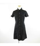 セオリー Theory シャツワンピース ミニ 長袖 黒 2 *A56