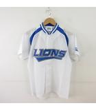  LIONS FANCLUB 埼玉西武ライオンズ ユニフォーム レプリカ 半袖 メッシュ 白 M *T395