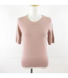 ニット セーター 半袖 ピンク 2 *T712