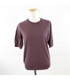 イエナ IENA ウールニット 五分袖 紫 *A486