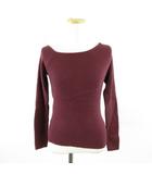 エムズエキサイト EMSEXCITE リブニット 長袖 ボルドー M *A554