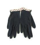 アクアスキュータム AQUASCUTUM 手袋 メッシュ チェック 黒 *A562