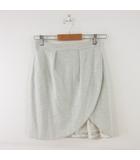 ミッシュマッシュ MISCH MASCH ミニスカート タイト ストライプ グレージュ M *A662