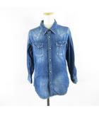 セポ CEPO デニムシャツ 七分袖 青 M *A731
