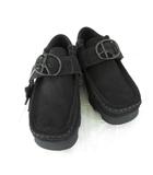 クラークス clarks ニードルス needles コラボ WALLABEE スエードシューズ ローファー 靴 黒 24.5cm *A745