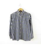  エレメントオブ シンプルライフ element of SIMPLE LIFE チェックシャツ 長袖 黒 紫 S *A758