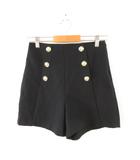 ザラ ZARA ショートパンツ ストレッチ 黒 S *A770