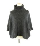 プラステ PLST ニット セーター タートルネック 七分袖 黒 2 *T45