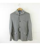 シップス SHIPS ニットジャケット 長袖 グレー XL *A886
