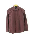 パーソンズ PERSON'S シャツ 長袖 ボルドー M *T119