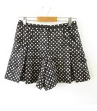 トッカ TOCCA キュロット ショートパンツ ドット レース 黒 2 *T128