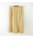 レリアン Leilian スカート ひざ丈 ベージュ 9 *T129