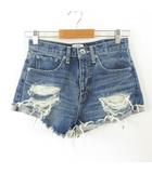 ジェイダ GYDA ショートパンツ デニム ダメージ 青 L *T131