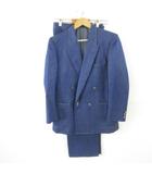  SCHICK&SCHICK セットアップ スーツ ダブルジャケット ロングパンツ 青 *T343
