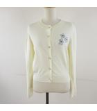 ダズリン dazzlin ニットカーディガン 長袖 刺繍 アイボリー ONE *T350