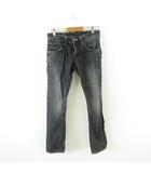 リー LEE ライダース デニムパンツ ジーンズ ロング 黒 S *A220