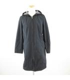 luxury コート ミドル丈 長袖 フーディー 紺 2 *T410