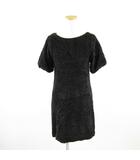 レイビームス Ray Beams Ray BEAMS シャギーニットワンピース ミニ 半袖 黒 *A238