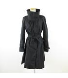 トレンチコート ロング 長袖 黒 38 *A250