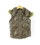 ギャップキッズ GAP KIDS ダウンベスト フェイクファー 茶 150 *T467