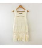 ギャップキッズ GAP KIDS ニットチュニック ノースリーブ アイボリー 150 *T486