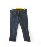 サムシング something Vienus Jean デニムパンツ ジーンズ クロップド ストレッチ 紺 M *A498