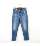 ギャップ GAP ウォッシュウェルミッドライズガールフレンドデニム ロング ストレッチ 青 24 *A531