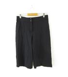 アニエスベー agnes b. PARIS クロップドパンツ ストレッチ 黒 2 *A739