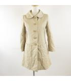 トゥービーバイアニエスベー To b. by agnes b. ステンカラーコート 長袖 ハーフ丈 ベージュ 36 *T918